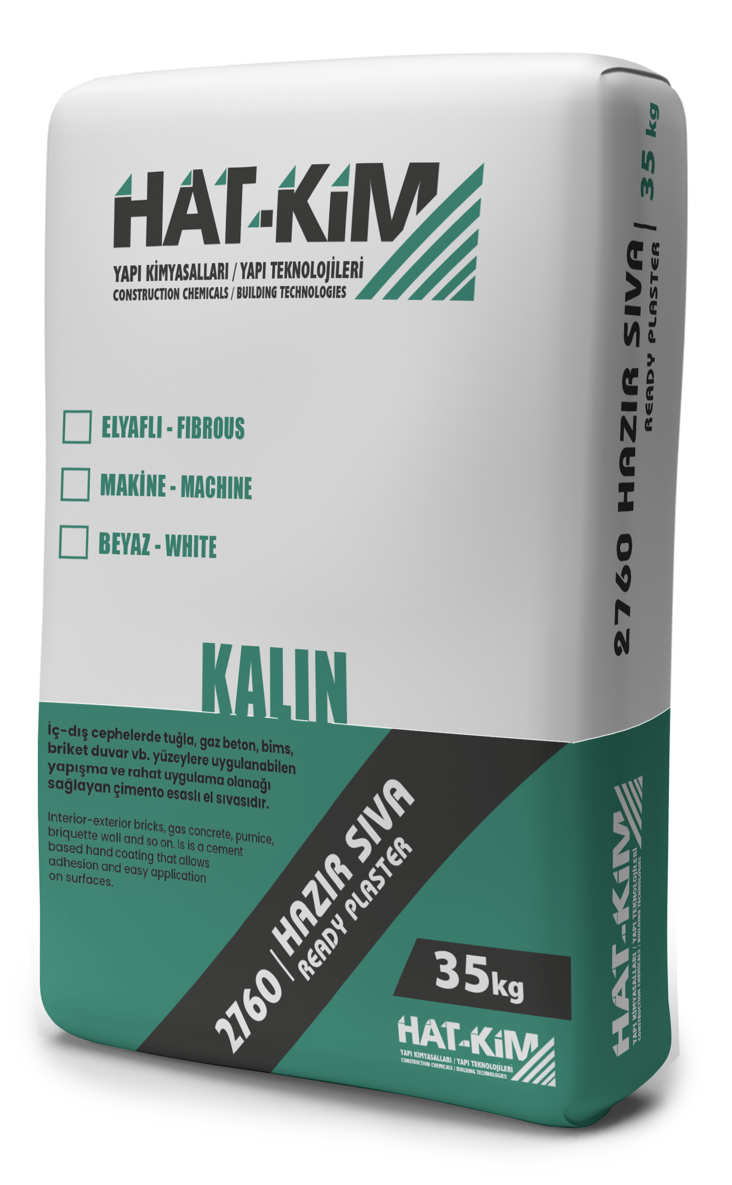 HAT-KİM Yapı Kimyasalları olarak, inşaat projelerinizde yüksek performans ve mükemmel sonuçlar sunan hazır sıva ürünlerimizle yanınızdayız. Kolay uygulanabilirlik, hızlı kuruma süreleri ve pürüzsüz yüzeyler elde etmenizi sağlayan sıvalarımız, hem iç hem de dış mekanlarda kullanım için idealdir. Estetik ve dayanıklılığı bir arada sunan ürünlerimizle projelerinizde kaliteyi ve verimliliği artırabilirsiniz.